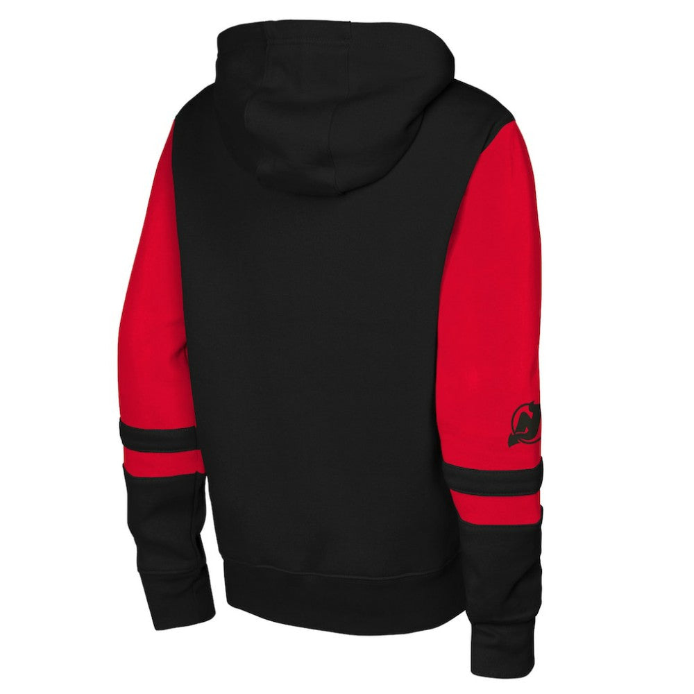 New Jersey Devils Youth Face Off Full-Zip Hoodie - Black - NHL 200984211