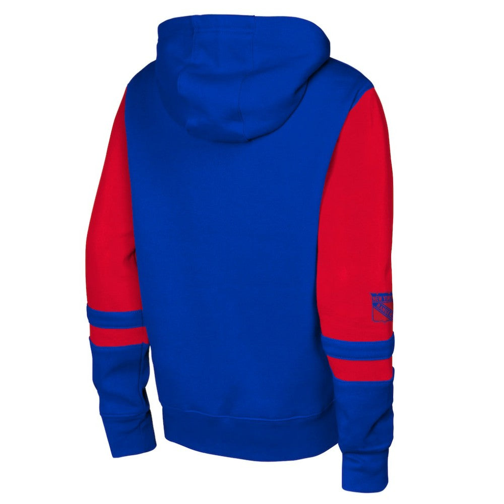 New York Rangers Youth Face Off Full-Zip Hoodie - Blue - NHL 200984213