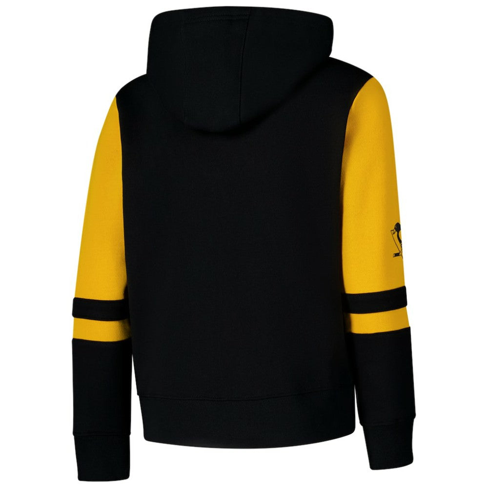 Pittsburgh Penguins Youth Face Off Full-Zip Hoodie - Black - NHL 200984216