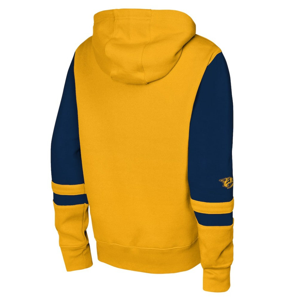 Nashville Predators Youth Face Off Full-Zip Hoodie - Gold - NHL 200984217