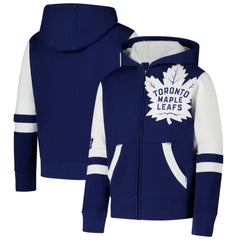 Toronto Maple Leafs Youth Face Off Full-Zip Hoodie - Blue - NHL 200984220
