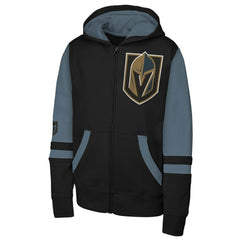 Vegas Golden Knights Youth Face Off Full-Zip Hoodie - Black - NHL 200984232