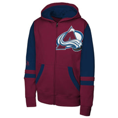 Colorado Avalanche Youth Face Off Full-Zip Hoodie - Burgundy - NHL 200984233