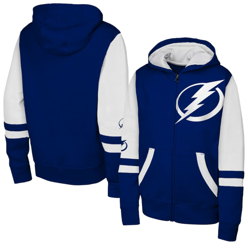 Tampa Bay Lightning Youth Face Off Full-Zip Hoodie - Blue - NHL 200984234