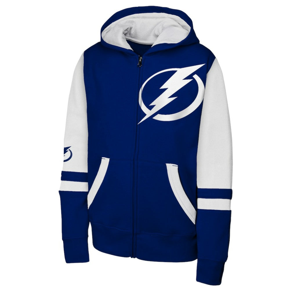 Tampa Bay Lightning Youth Face Off Full-Zip Hoodie - Blue - NHL 200984234