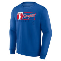 Texas Rangers Profile Big & Tall Pullover Sweatshirt - Royal - MLB Discount