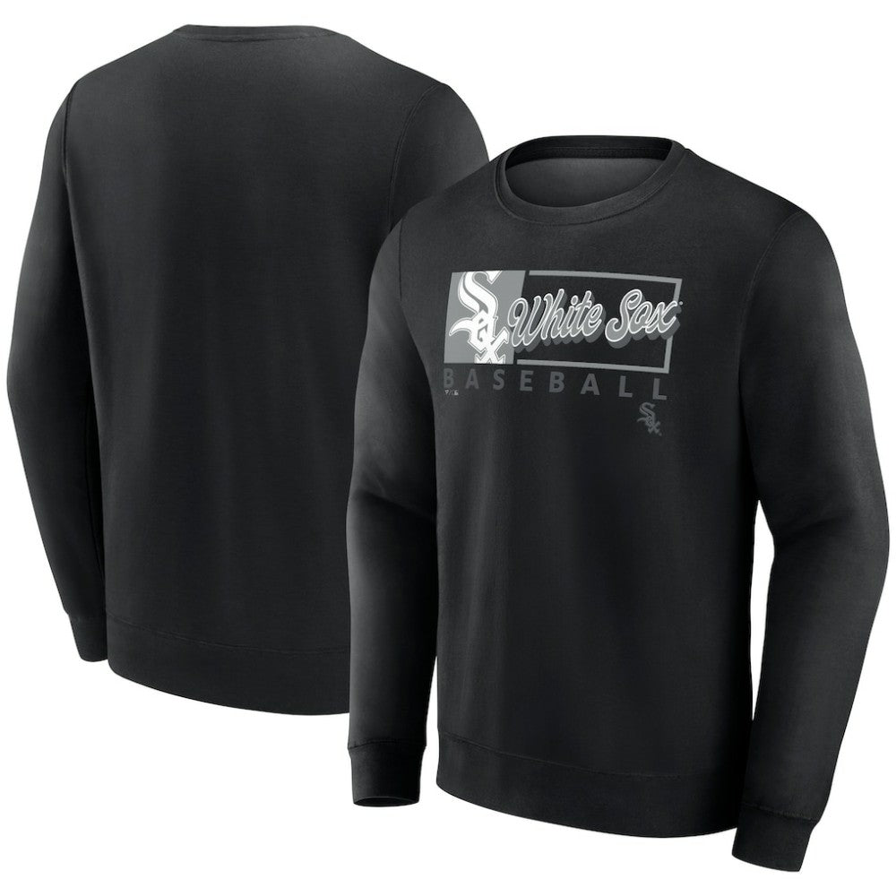 Chicago White Sox Profile Big & Tall Pullover Sweatshirt - Black - MLB Lifestyle