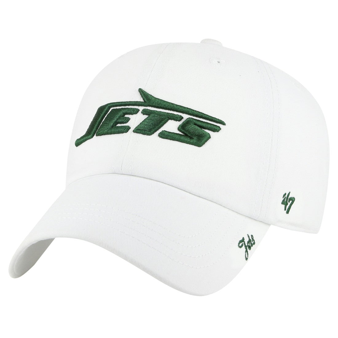 47 brand New York Jets '47 Women's Miata Clean Up Adjustable Hat White