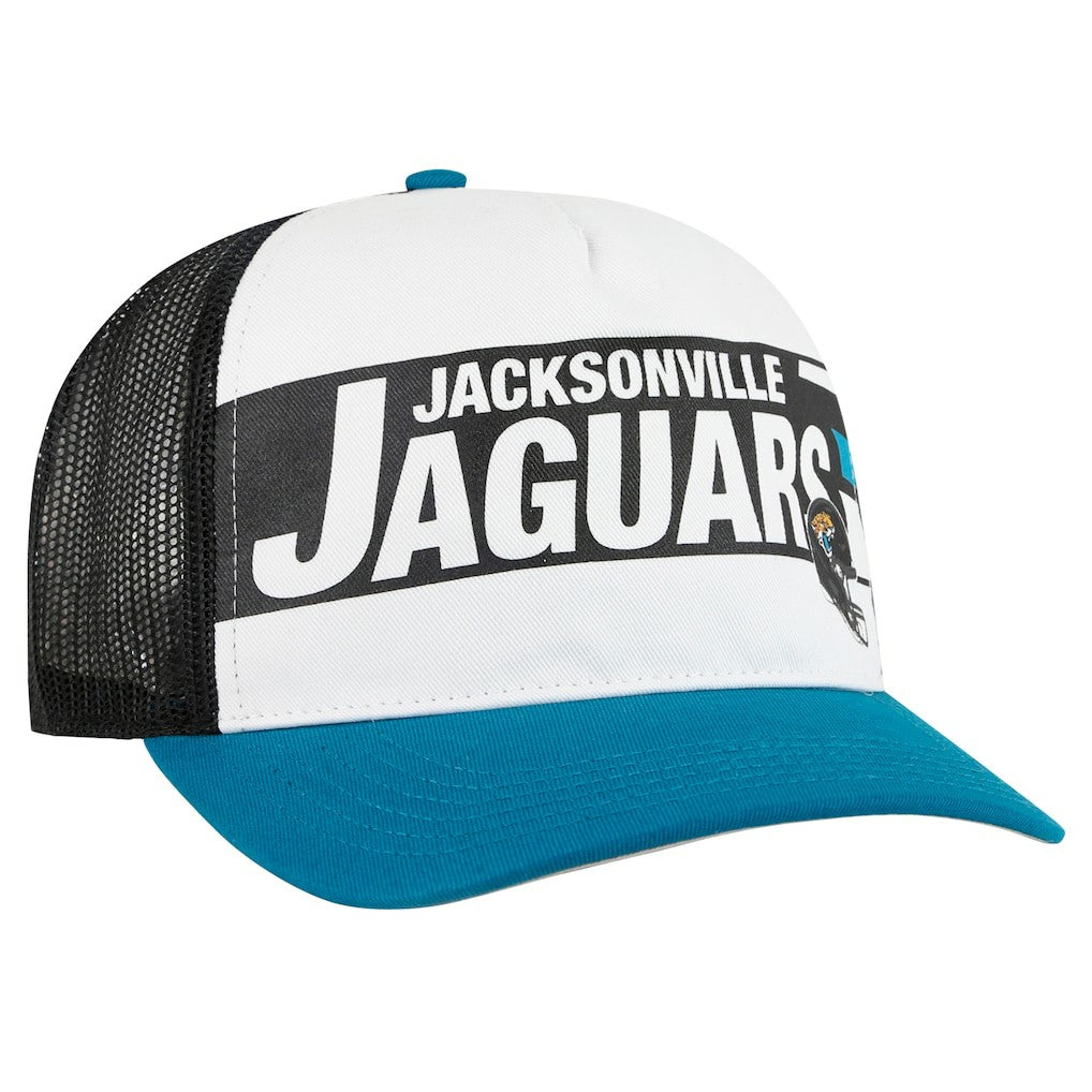 47 brand Jacksonville Jaguars '47 Youth Trucker Adjustable Hat White/Teal
