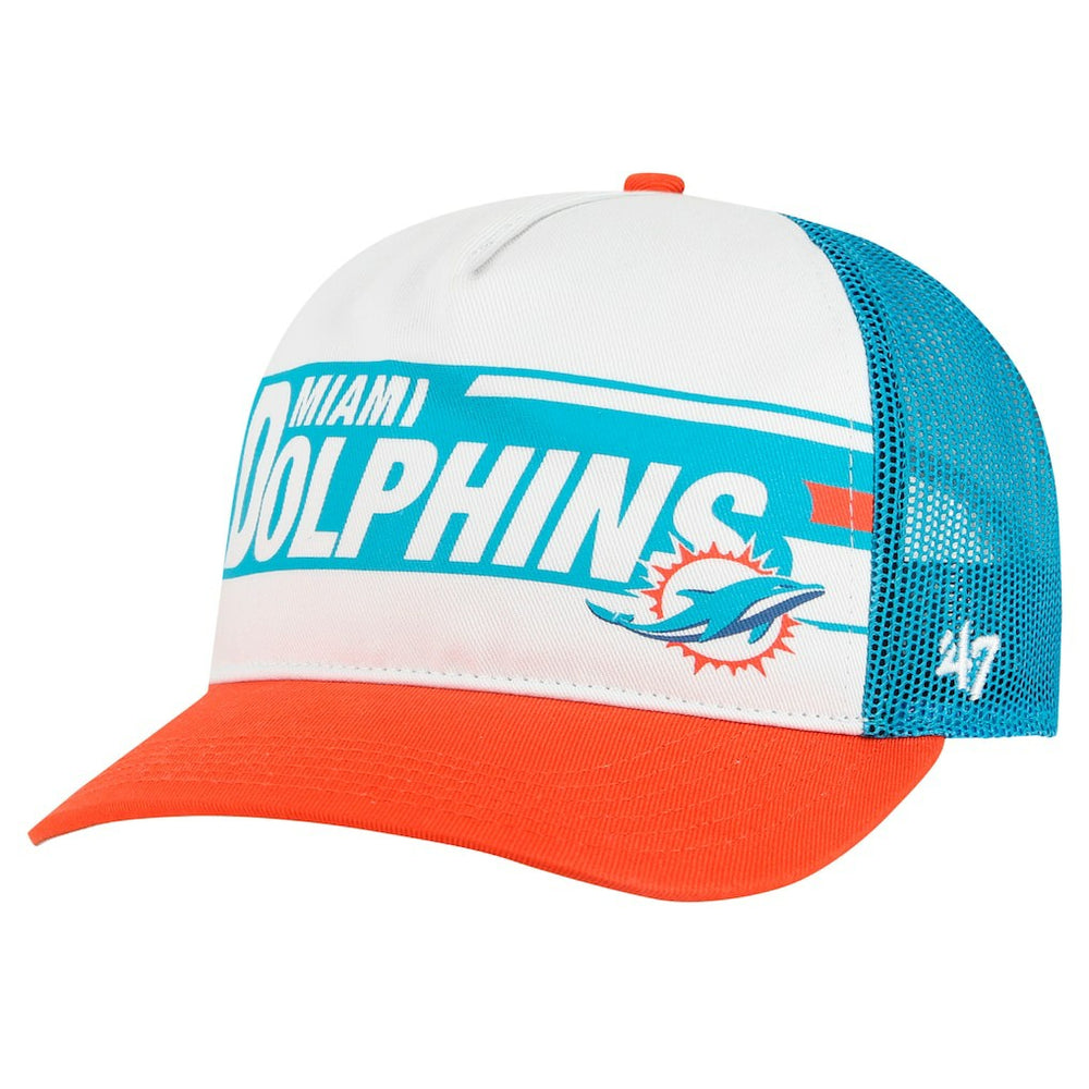 47 brand Miami Dolphins '47 Youth Trucker Adjustable Hat White/Orange