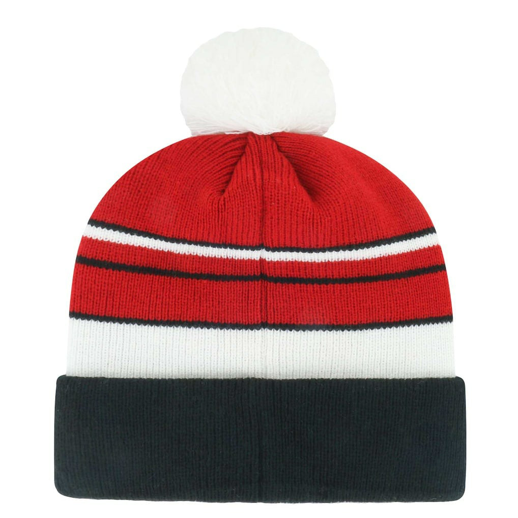 47 brand San Francisco 49ers '47 Youth Peewee Cuffed Knit Hat with Pom Scarlet/Black