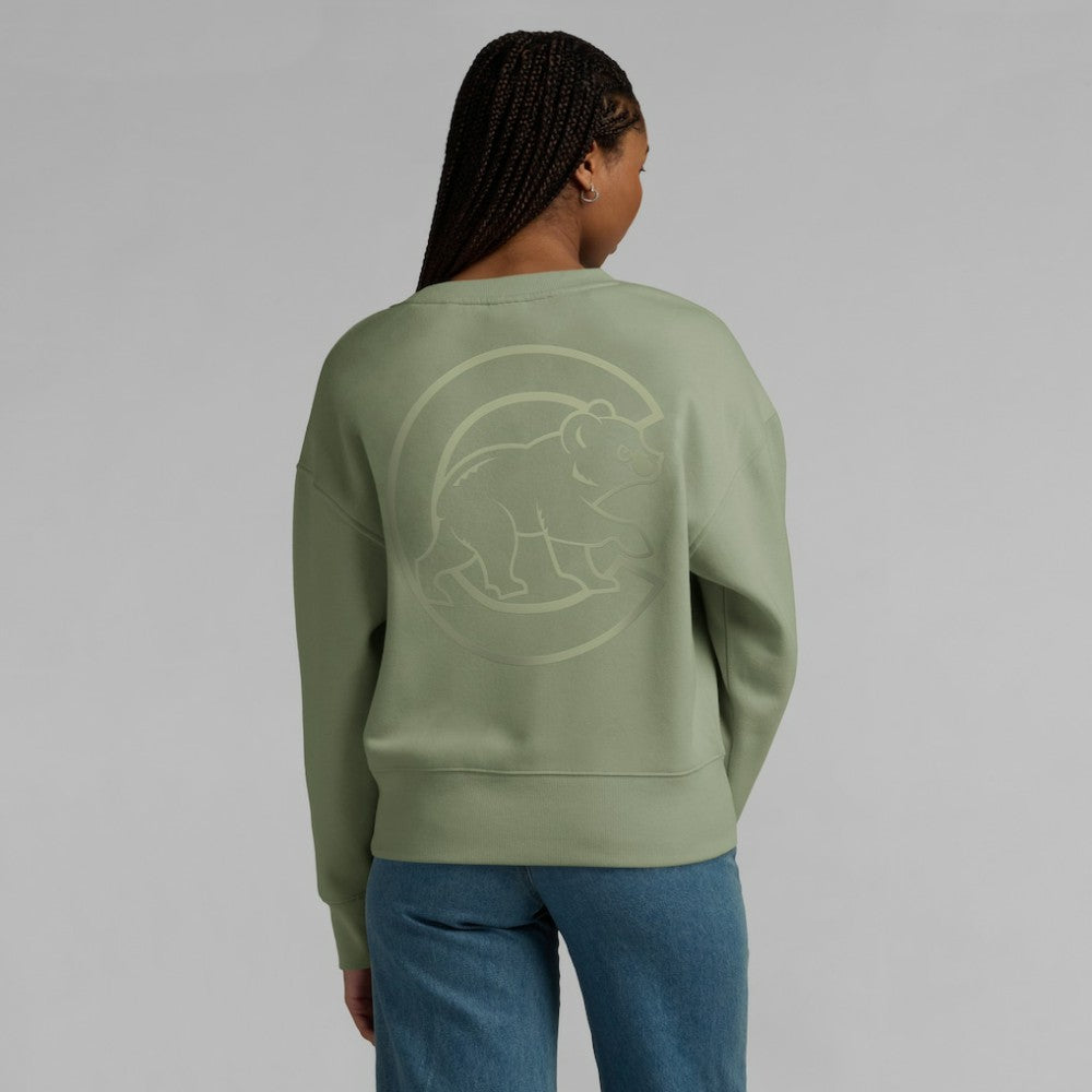 Chicago Cubs Fanatics Women's Elements Flow Pullover Sweatshirt - Green - Fanatics on Sale