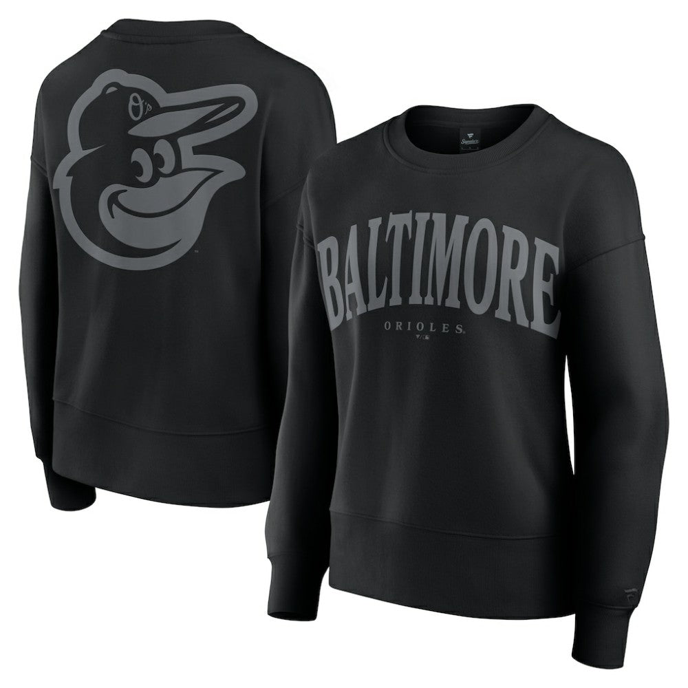 Baltimore Orioles Fanatics Women's Elements Flow Pullover Sweatshirt - Black - Fanatics on Sale