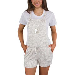 Baltimore Orioles Concepts Sport Women's Montana Hacci Knit Romper Overalls - Cream - MLB Discount