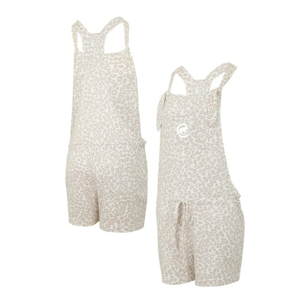 Chicago Cubs Concepts Sport Women's Montana Hacci Knit Romper Overalls - Cream - MLB Online