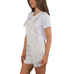 Boston Red Sox Concepts Sport Women's Montana Hacci Knit Romper Overalls - Cream - MLB Online