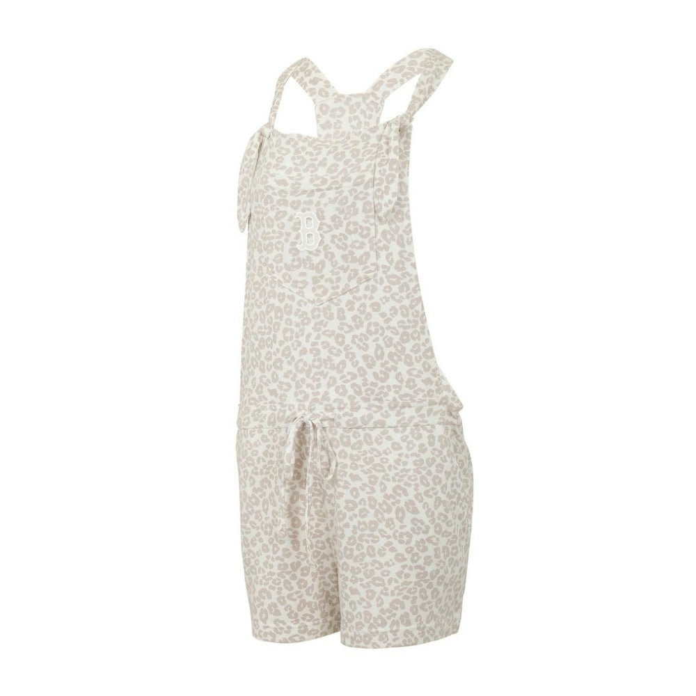 Boston Red Sox Concepts Sport Women's Montana Hacci Knit Romper Overalls - Cream - MLB Online