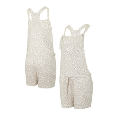 Cincinnati Reds Concepts Sport Women's Montana Hacci Knit Romper Overalls - Cream - MLB Sale