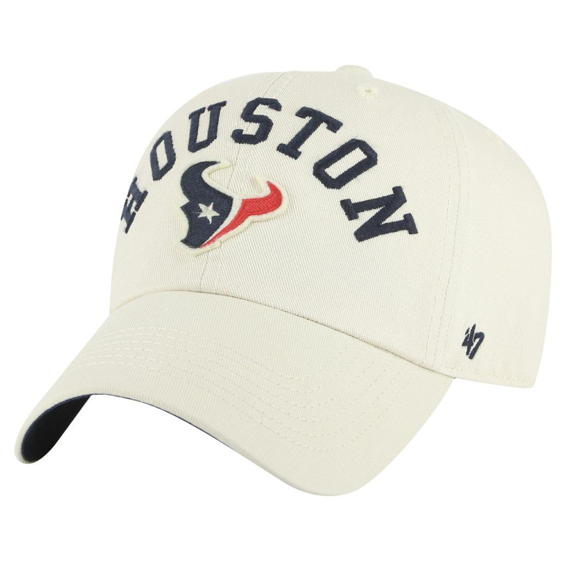 47 brand Houston Texans '47 Clubhouse Faber Clean Up Adjustable Hat Cream