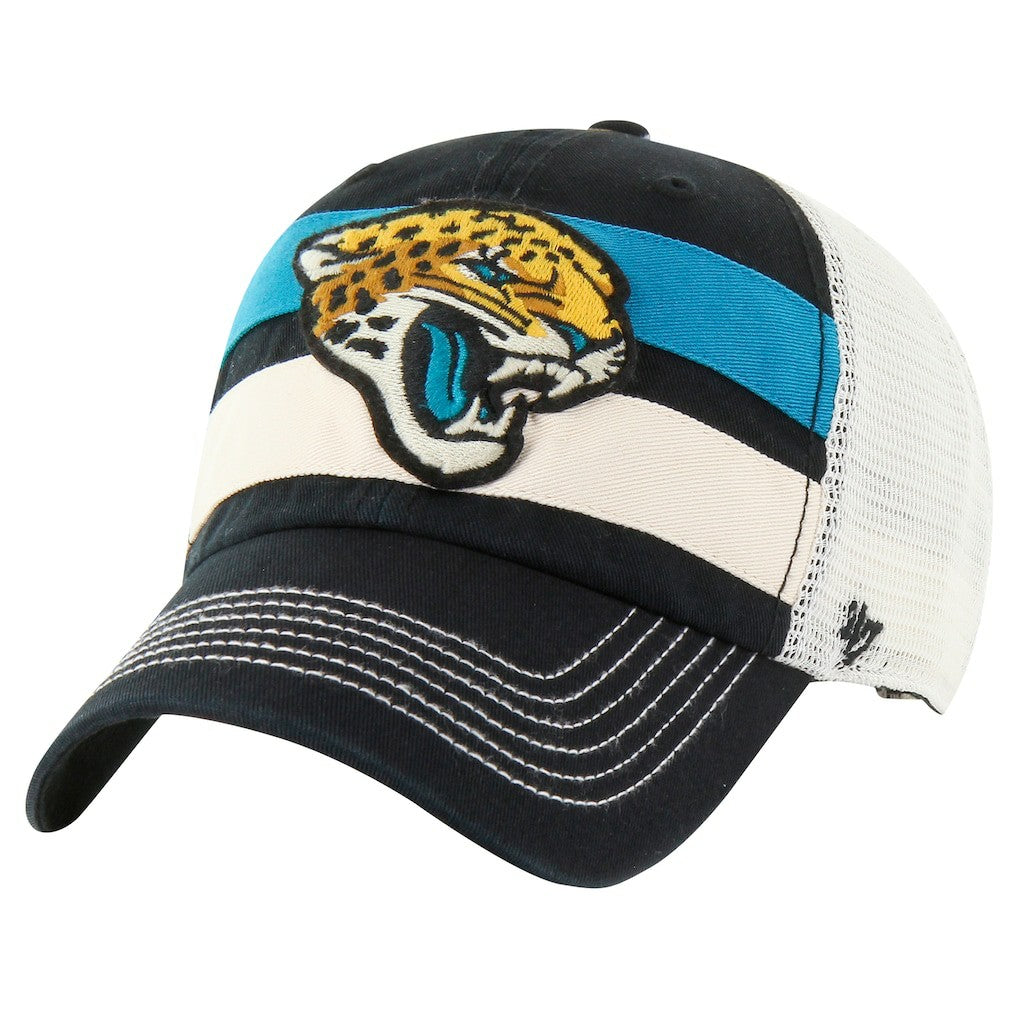 47 brand Jacksonville Jaguars '47 Clubhouse Boon Clean-Up Trucker Adjustable Hat Black