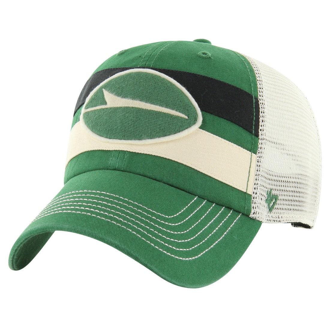47 brand New York Jets '47 Clubhouse Boon Clean-Up Trucker Adjustable Hat Kelly Green