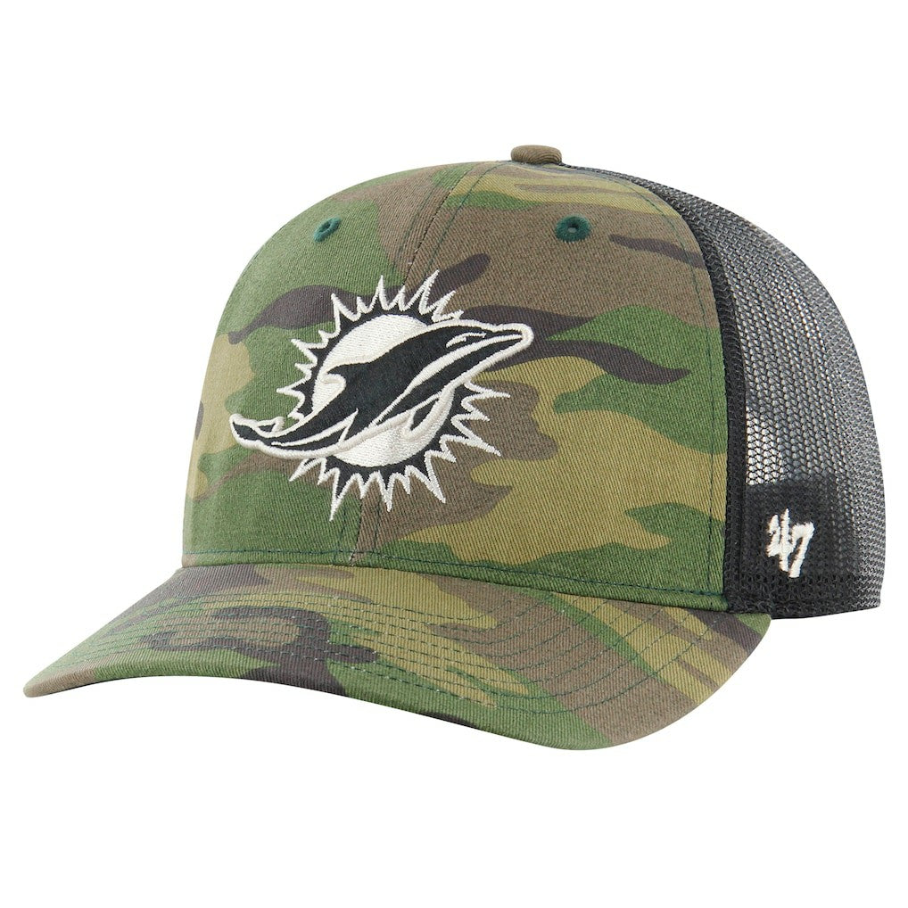 47 brand Miami Dolphins '47 Trucker Adjustable Hat Camo