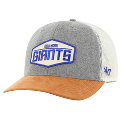 47 brand New York Giants '47 Drover Trucker Adjustable Hat Heather Gray/Tan