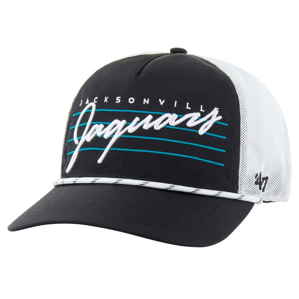 47 brand Jacksonville Jaguars '47 Downburst Relaxed Hitch Trucker Adjustable Hat Black/White