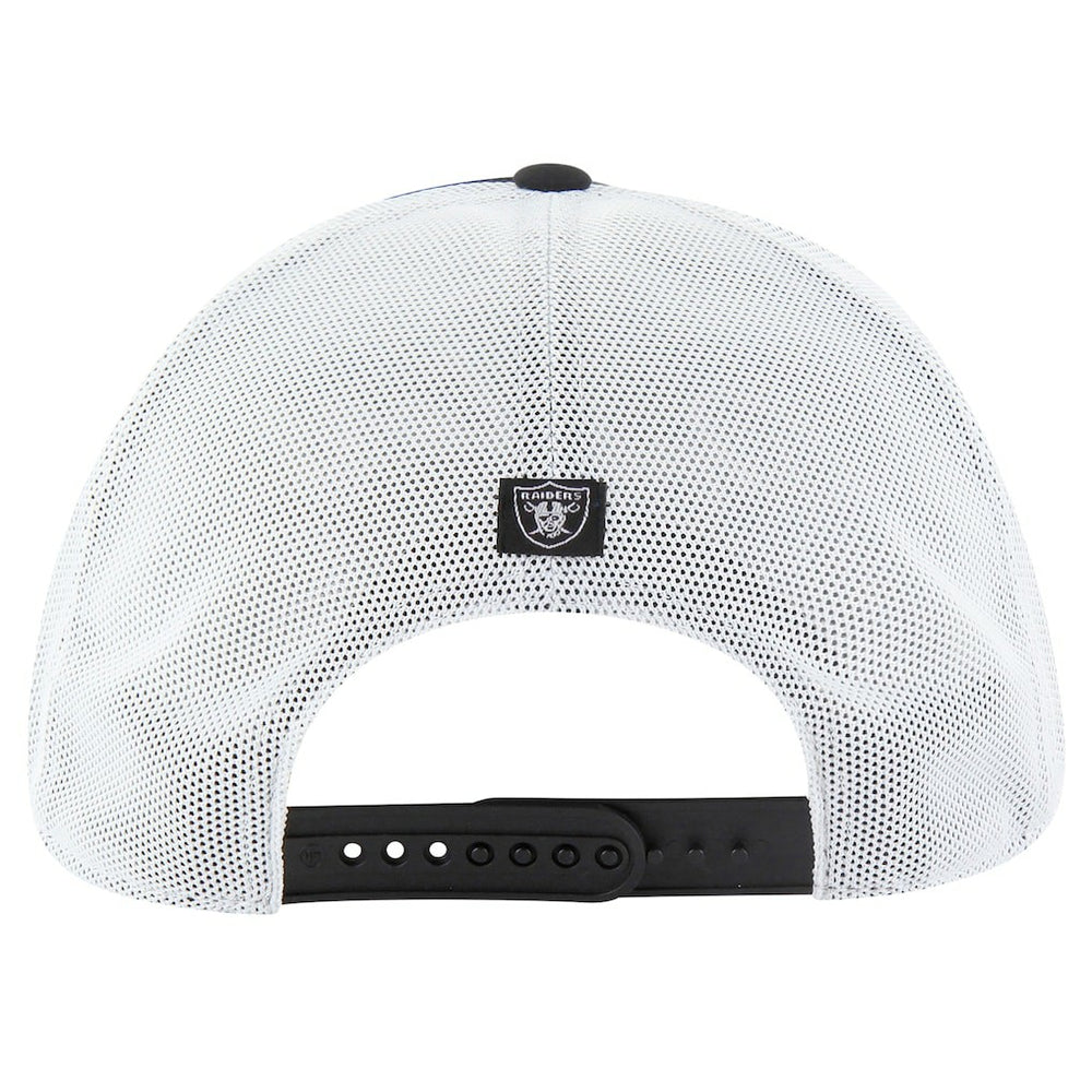 47 brand Las Vegas Raiders '47 Downburst Relaxed Hitch Trucker Adjustable Hat Black/White