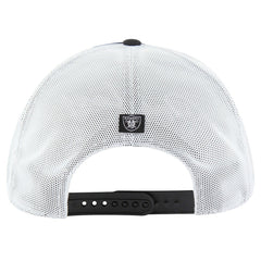 47 brand Las Vegas Raiders '47 Downburst Relaxed Hitch Trucker Adjustable Hat Black/White