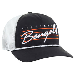47 brand Cincinnati Bengals '47 Downburst Relaxed Hitch Trucker Adjustable Hat Black/White