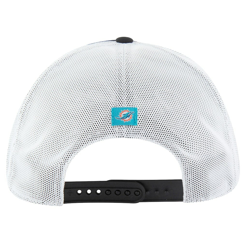 47 brand Miami Dolphins '47 Downburst Relaxed Hitch Trucker Adjustable Hat Black/White