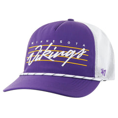 47 brand Minnesota Vikings '47 Downburst Relaxed Hitch Trucker Adjustable Hat Purple/White
