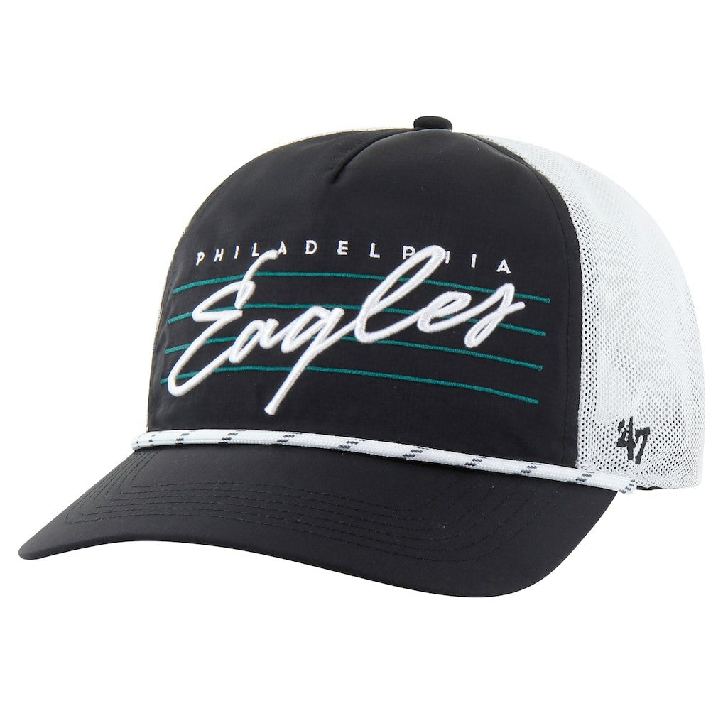 47 brand Philadelphia Eagles '47 Downburst Relaxed Hitch Trucker Adjustable Hat Black/White