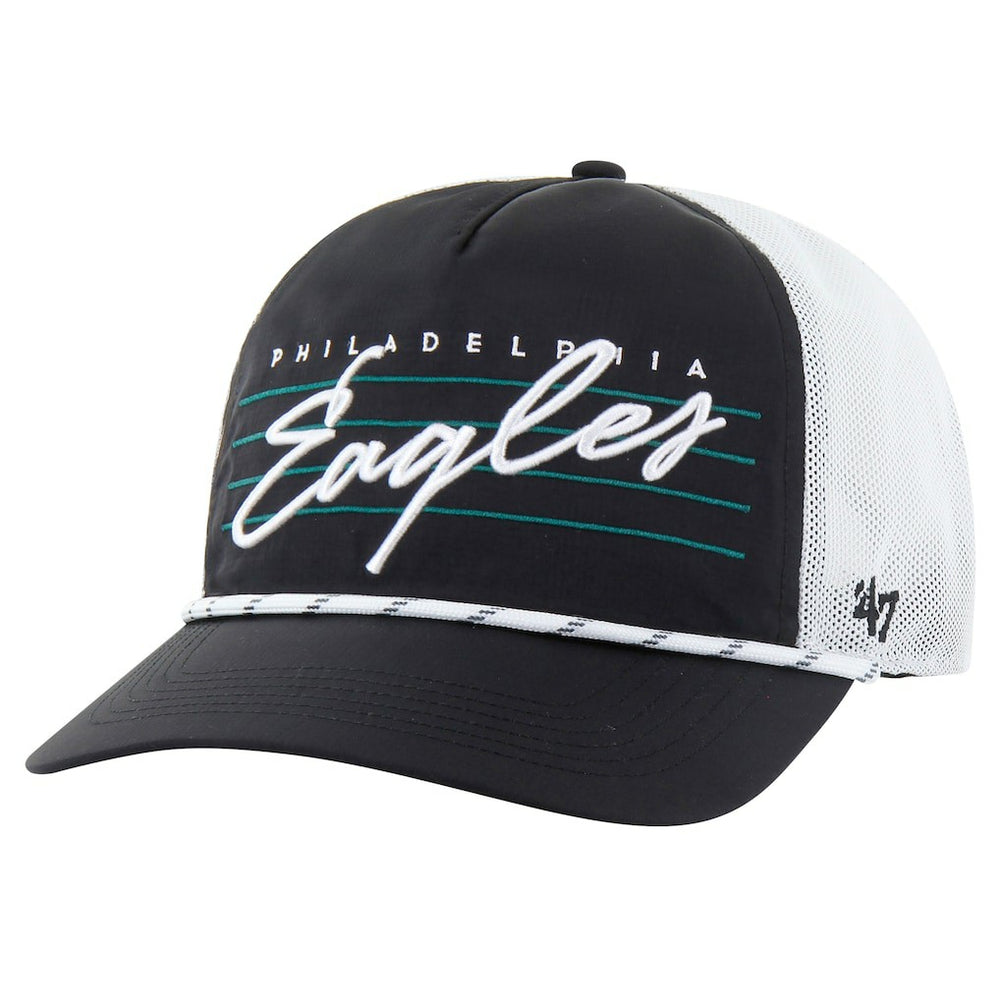 47 brand Philadelphia Eagles '47 Downburst Relaxed Hitch Trucker Adjustable Hat Black/White