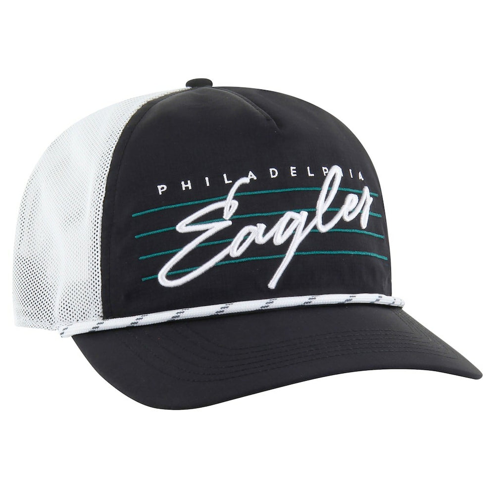 47 brand Philadelphia Eagles '47 Downburst Relaxed Hitch Trucker Adjustable Hat Black/White