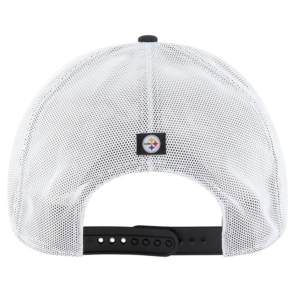47 brand Pittsburgh Steelers '47 Downburst Relaxed Hitch Trucker Adjustable Hat Black/White