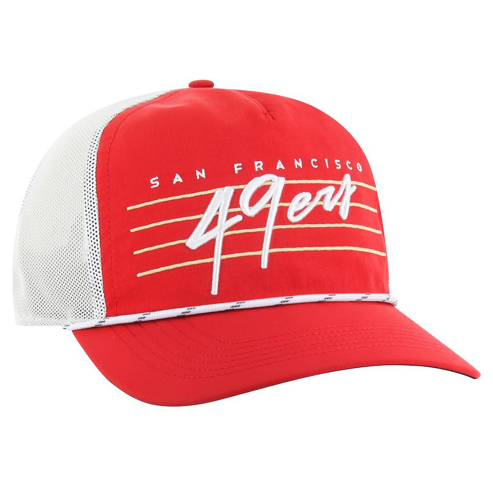 47 brand San Francisco 49ers '47 Downburst Relaxed Hitch Trucker Adjustable Hat Scarlet/White