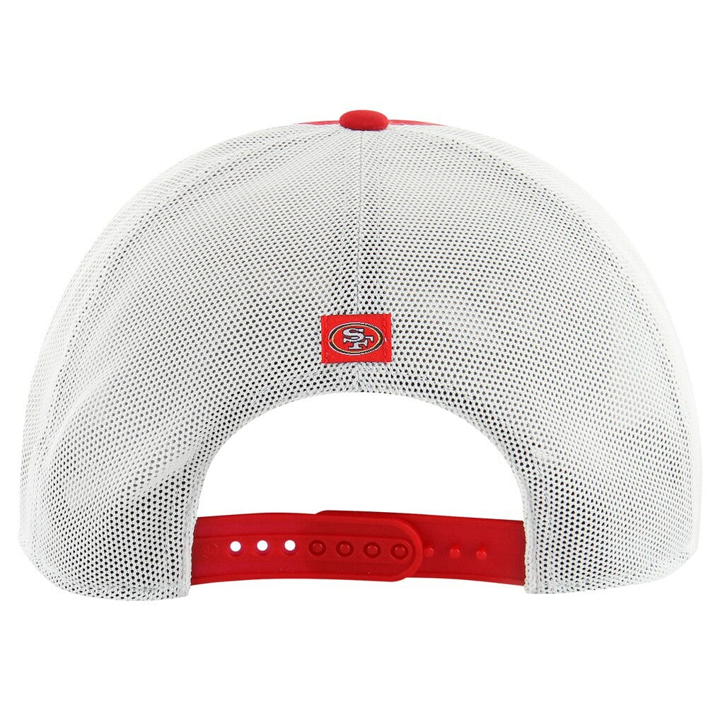 47 brand San Francisco 49ers '47 Downburst Relaxed Hitch Trucker Adjustable Hat Scarlet/White