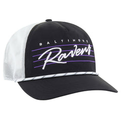 47 brand Baltimore Ravens '47 Downburst Relaxed Hitch Trucker Adjustable Hat Black/White