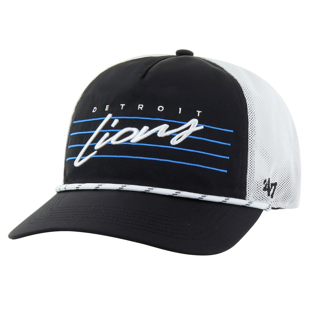 47 brand Detroit Lions '47 Downburst Relaxed Hitch Trucker Adjustable Hat Black/White