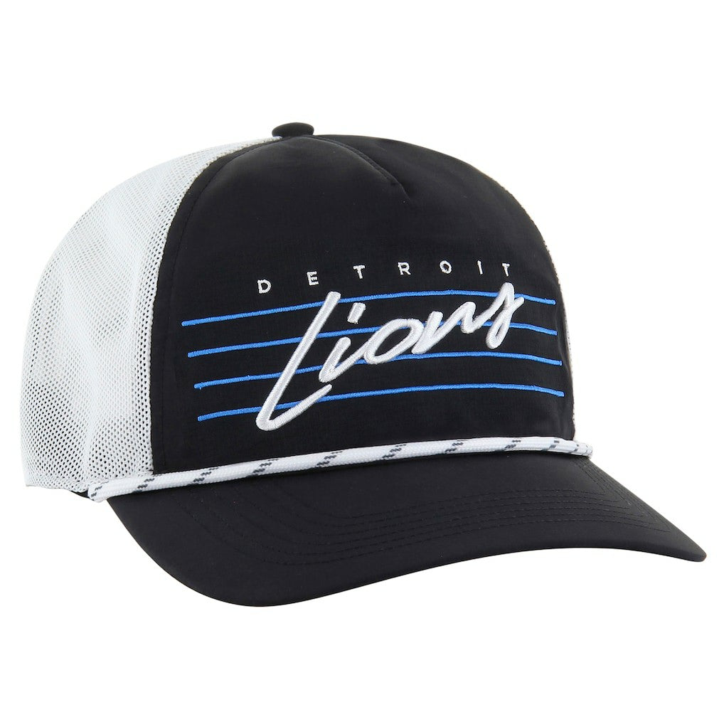 47 brand Detroit Lions '47 Downburst Relaxed Hitch Trucker Adjustable Hat Black/White