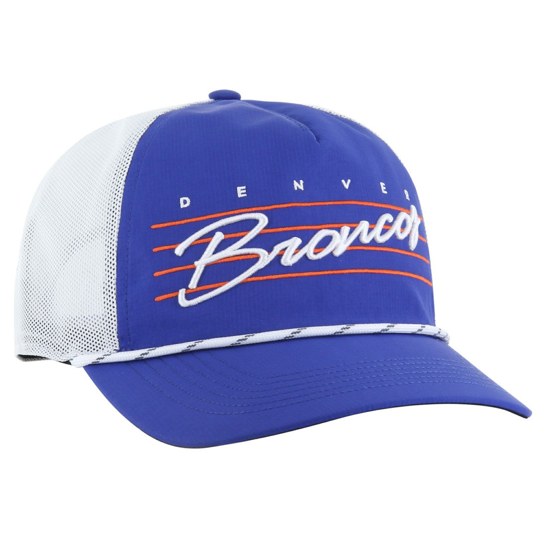 47 brand Denver Broncos '47 Downburst Relaxed Hitch Trucker Adjustable Hat Royal/White