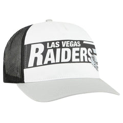 47 brand Las Vegas Raiders '47 Stack Line Hitch Trucker Adjustable Hat White/Gray