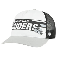 47 brand Las Vegas Raiders '47 Stack Line Hitch Trucker Adjustable Hat White/Gray