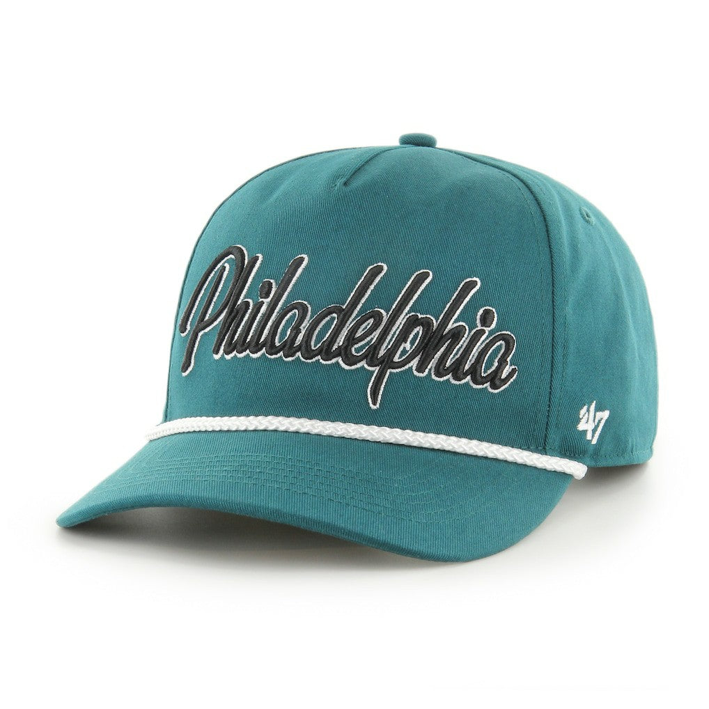 47 brand Philadelphia Eagles '47 Overhand Hitch Adjustable Hat Midnight Green
