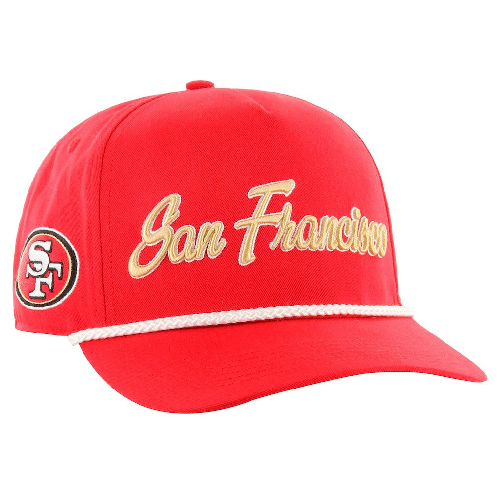 47 brand San Francisco 49ers '47 Overhand Hitch Adjustable Hat Scarlet