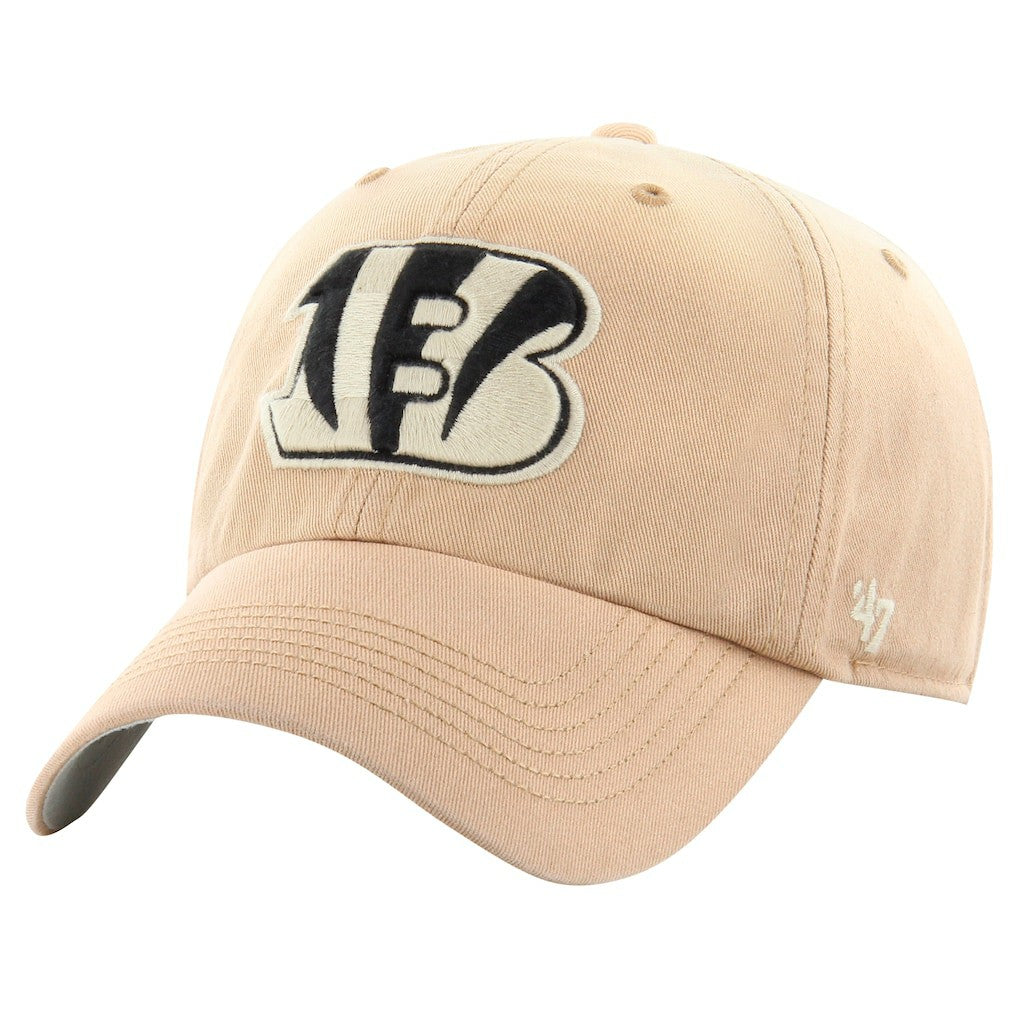 47 brand Cincinnati Bengals '47 Dusted Relaxed Franchise Fitted Hat Khaki