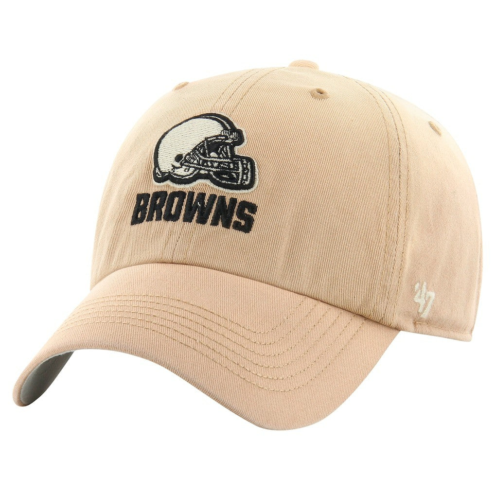 47 brand Cleveland Browns '47 Dusted Relaxed Franchise Fitted Hat Khaki