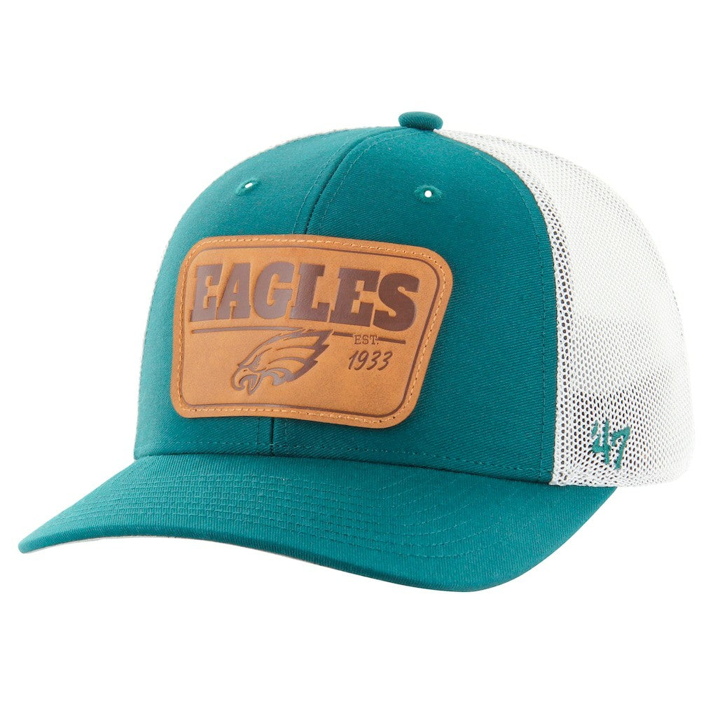 47 brand Philadelphia Eagles '47 Thrash Trophy Flex Hat Midnight Green/White